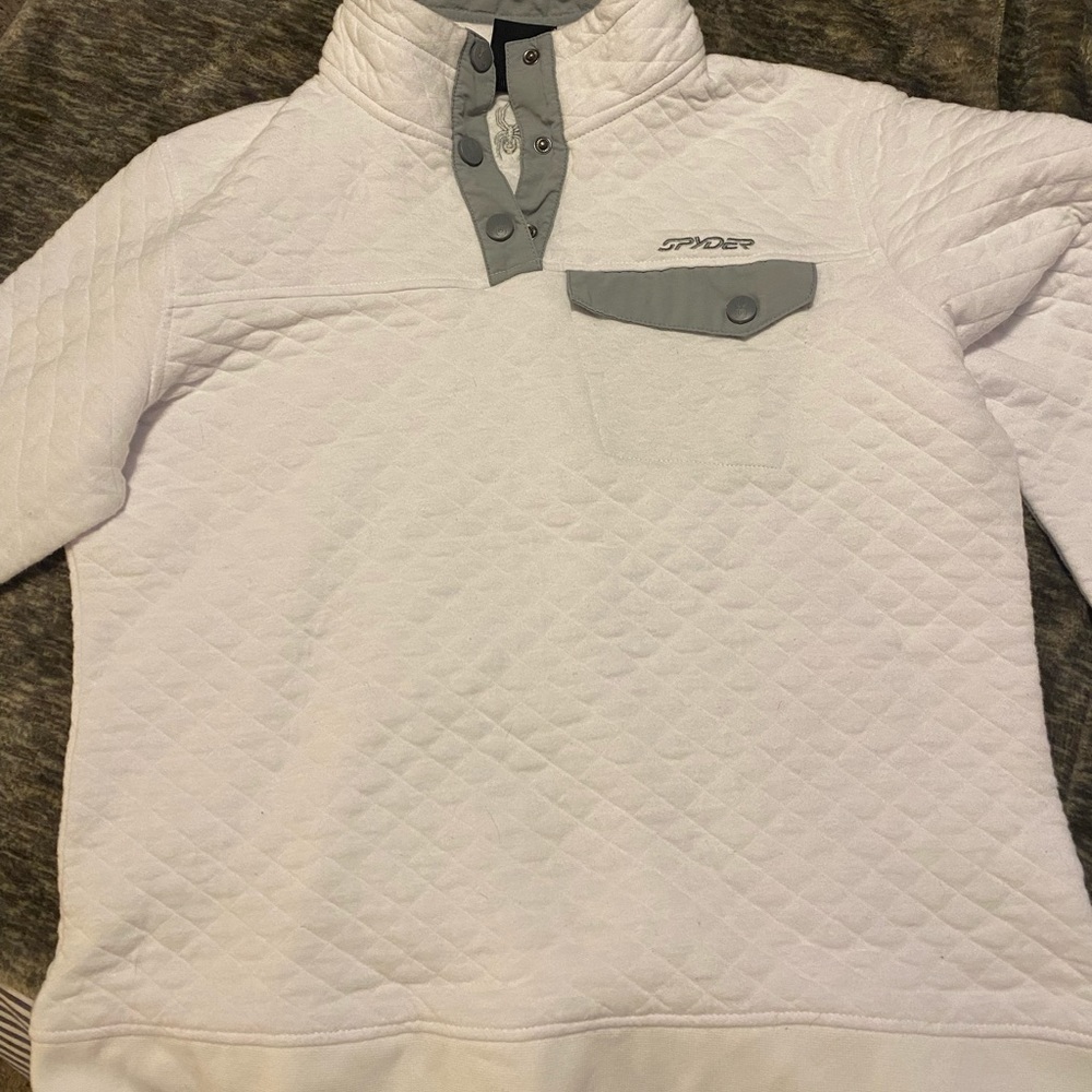 Spyder quilted snap pullover